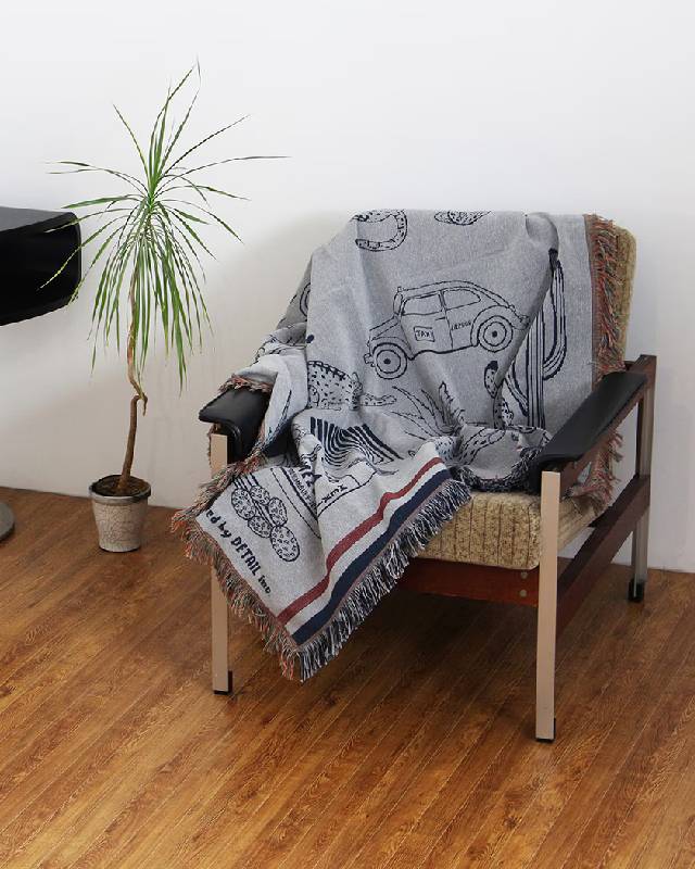 HERE by DETAIL / OAX Throwket "Cat and more  Gray"
