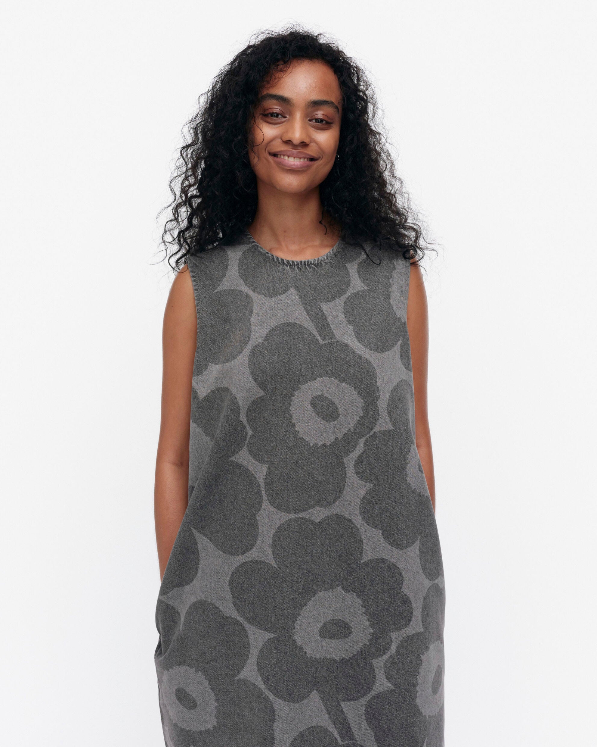 【マリメッコ】Maridenim Smasti Unikko ワンピース　52259194459
