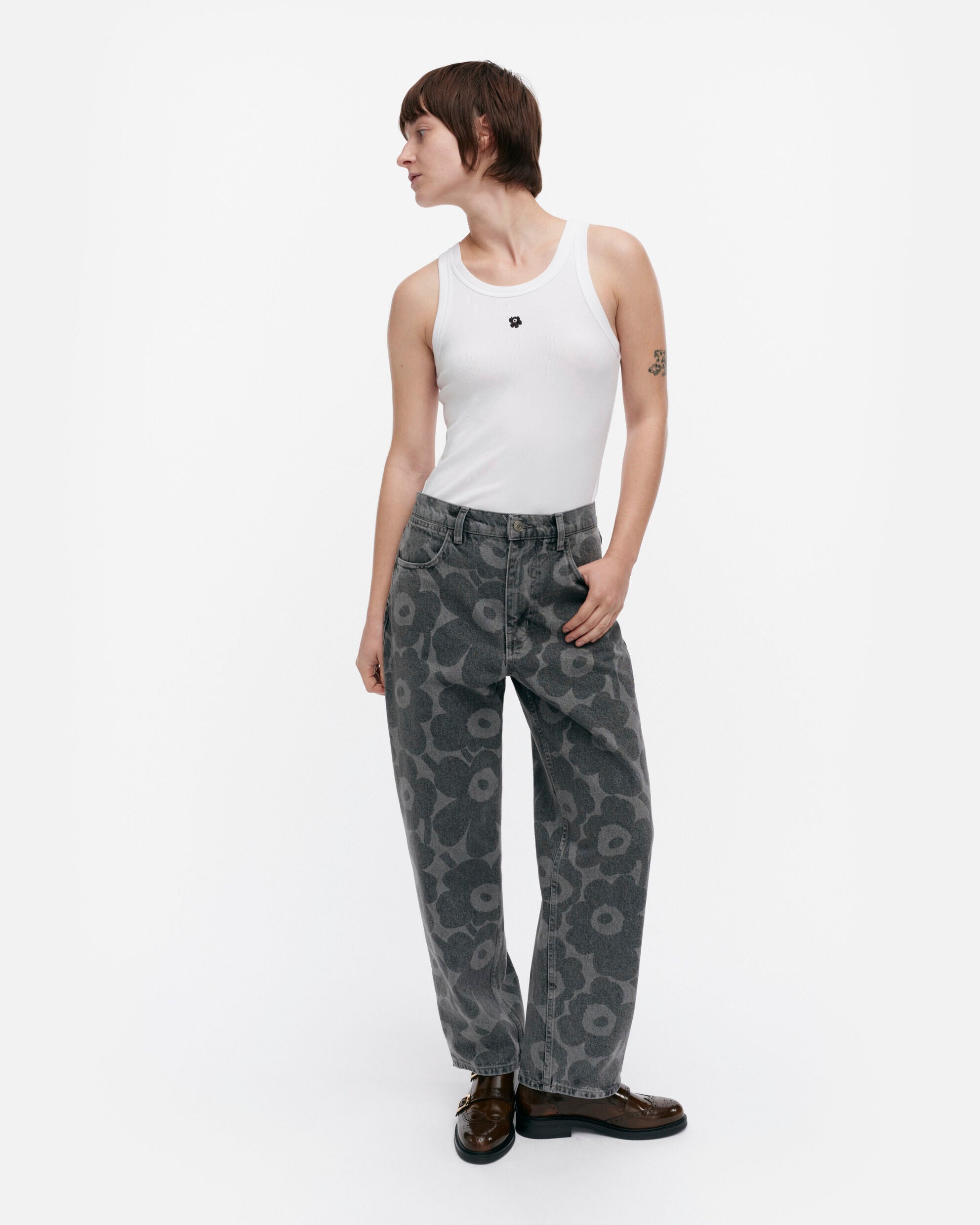 【マリメッコ】Maridenim Barrel Unikko ジーンズ　52259194461