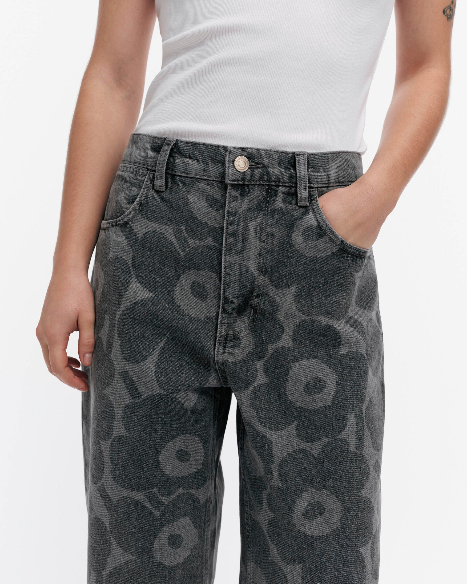 【マリメッコ】Maridenim Barrel Unikko ジーンズ　52259194461