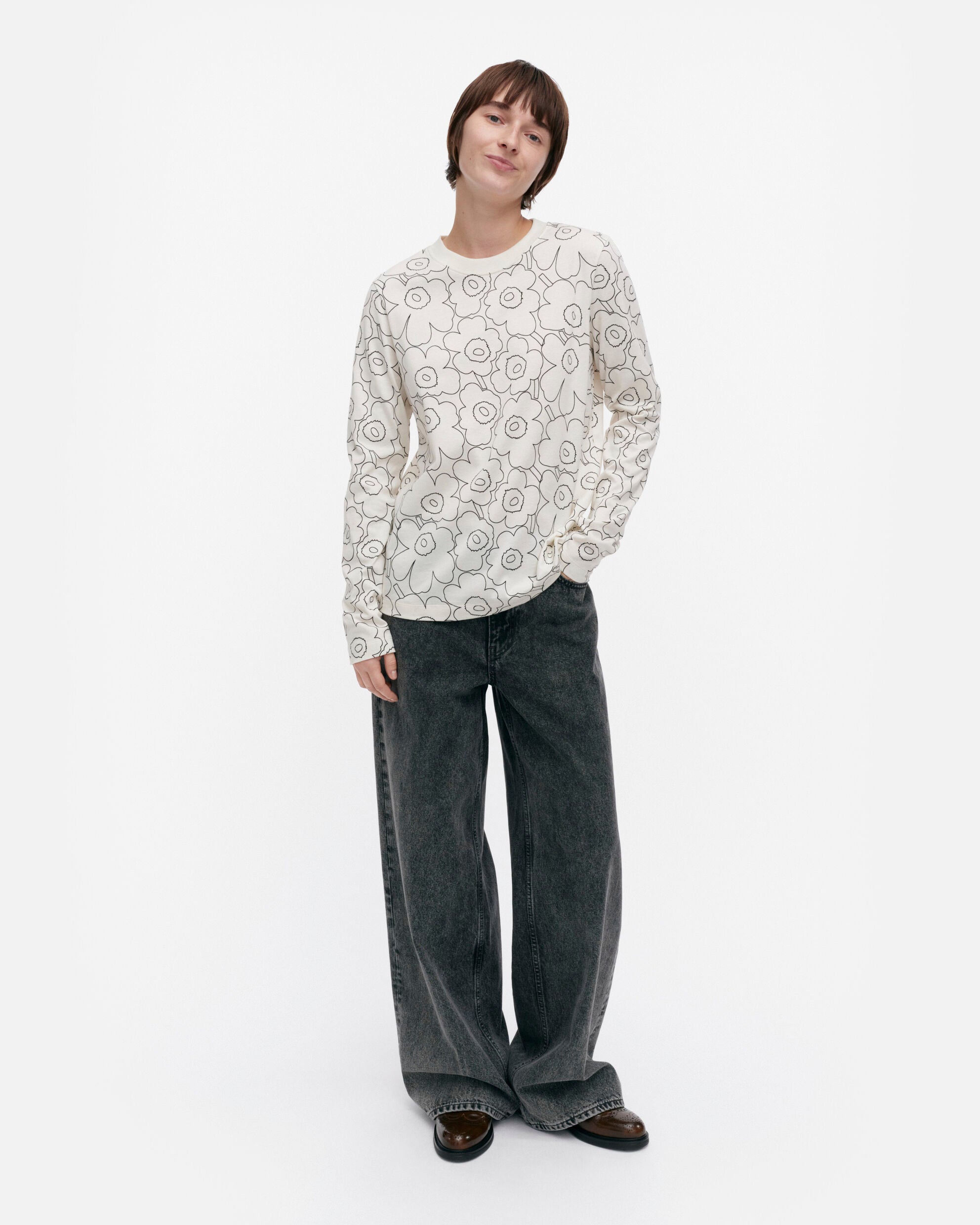 【マリメッコ】Sekunti Piirto  Unikko 長袖シャツ  52259194664