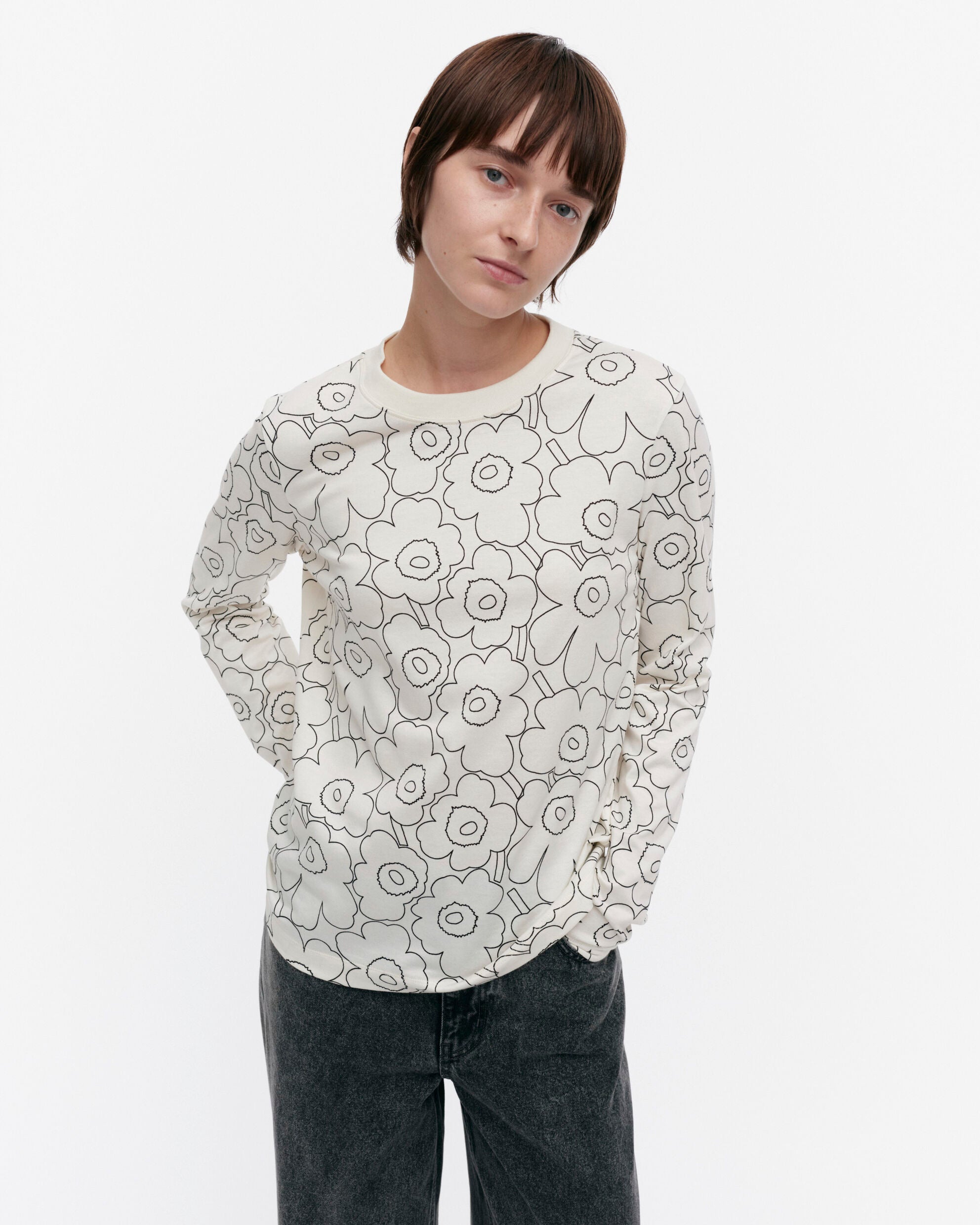 【マリメッコ】Sekunti Piirto  Unikko 長袖シャツ  52259194664