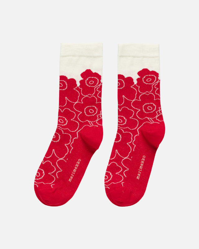 【マリメッコ】 Linjaus Piirto Unikko ソックス　52254194675
