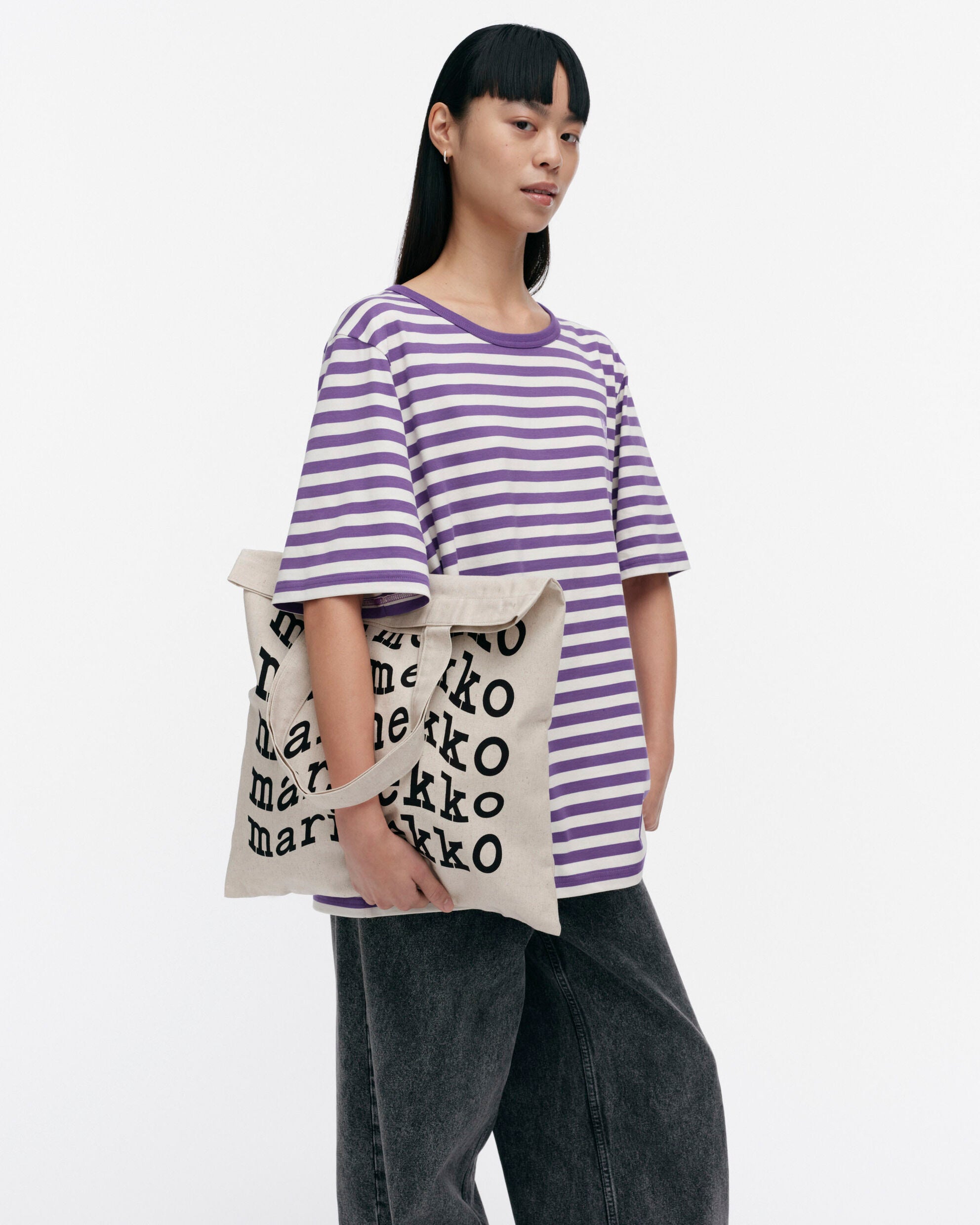 【マリメッコ】Kioski Vankka Logo トートバッグ 52254294599