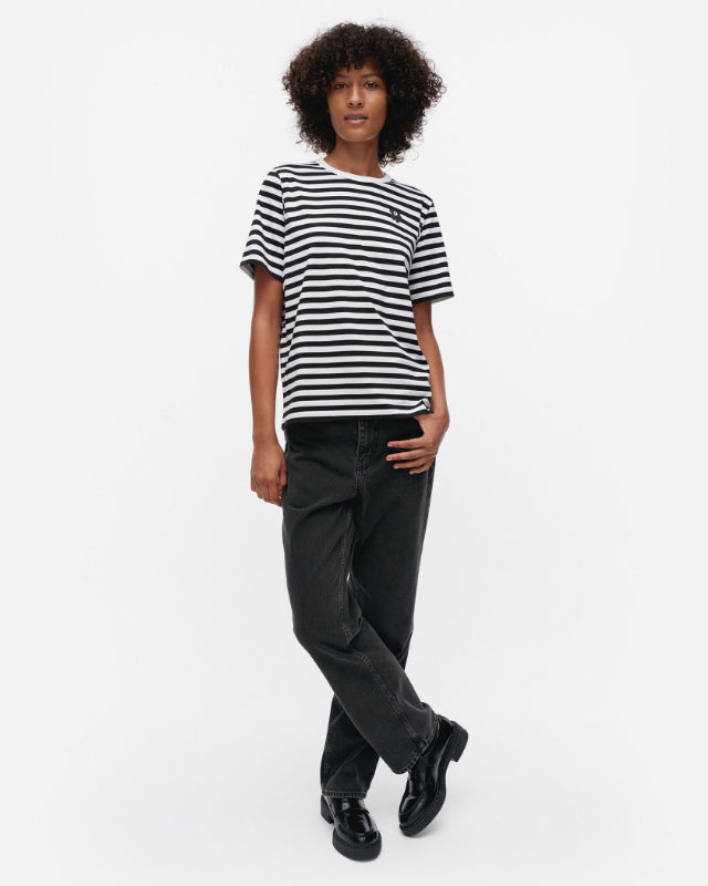 【マリメッコ】Tasaraita Unikko Tシャツ 52259194084