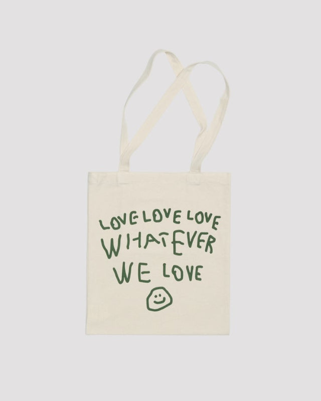 【バーンストア】ooowl /  PIGMENT ECO BAG WE LOVE IVORY