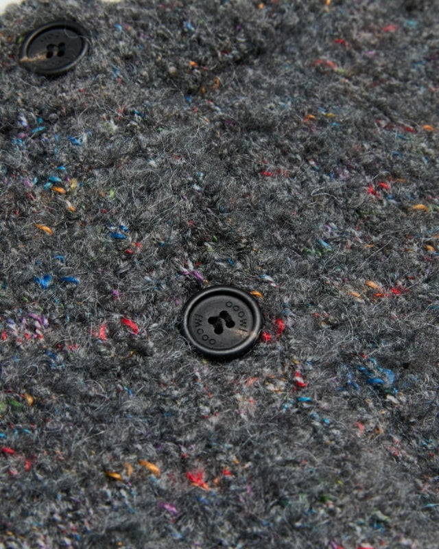 【バーンストア】ooowl /    BOUCLE KNIT CARDIGAN CHARCOAL