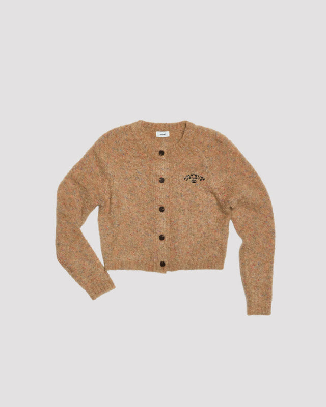 【バーンストア】ooowl /    BOUCLE KNIT CARDIGAN CAMEL