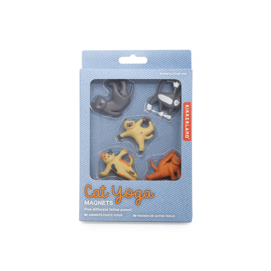 KIKKERLAND(キッカーランド)/  Cat Yoga Magnets KIKKERLAND キャット ヨガ マグネット 【サラダボゥル】