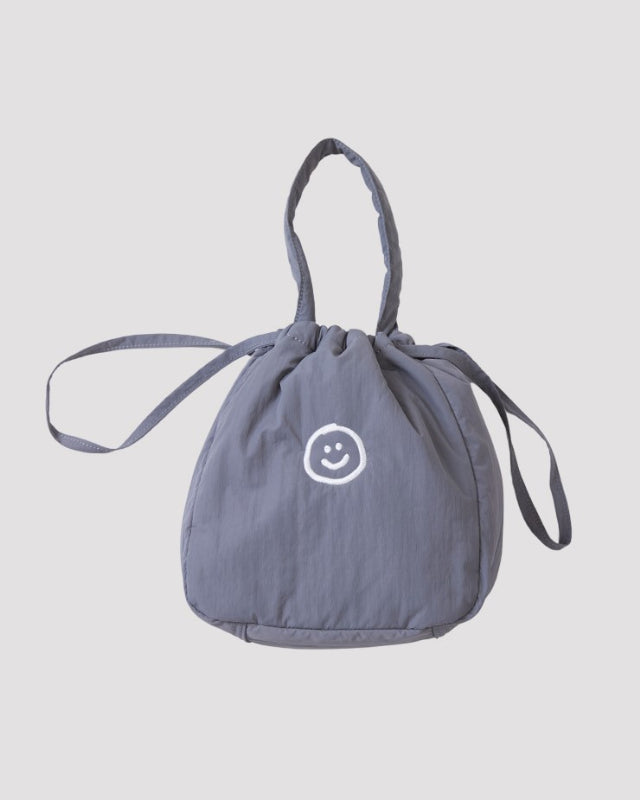 【バーンストア】ooowl /  PADDING BUCKET BAG HAPPY LOVE GREY