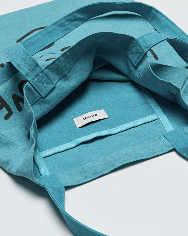 【バーンストア】ooowl /  PIGMENT ECO BAG WE LOVE TEAL BLUE