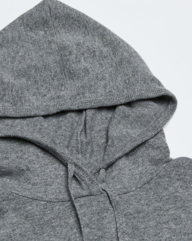 【バーンストア】ooowl /    KNIT HOODIE LOVE GREY