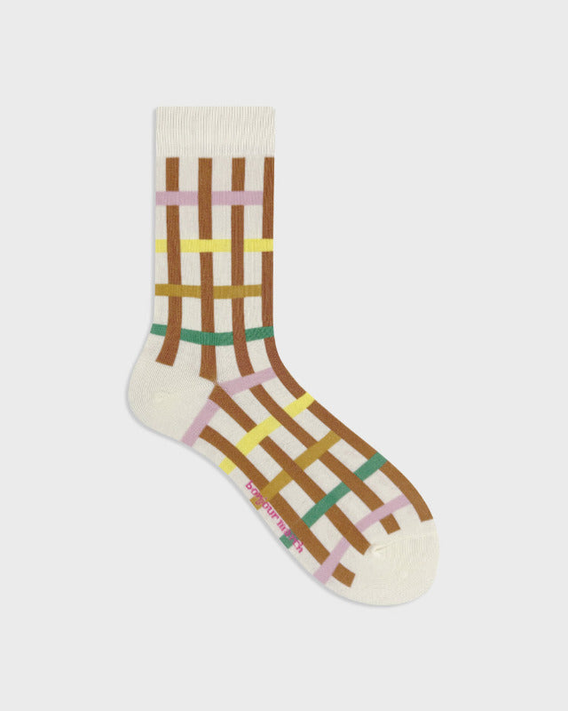 Bonjour March / Winter tree socks ivory 【バーンストア】