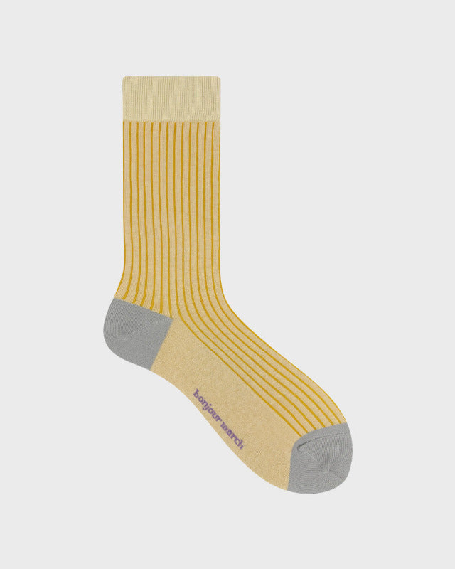 Bonjour March / Triple rib socks mellow【バーンストア】