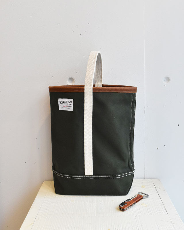 STEELE CANVAS BASKET(スチールキャンバスバスケット) / Wine Tote-Olive【バーンストア】