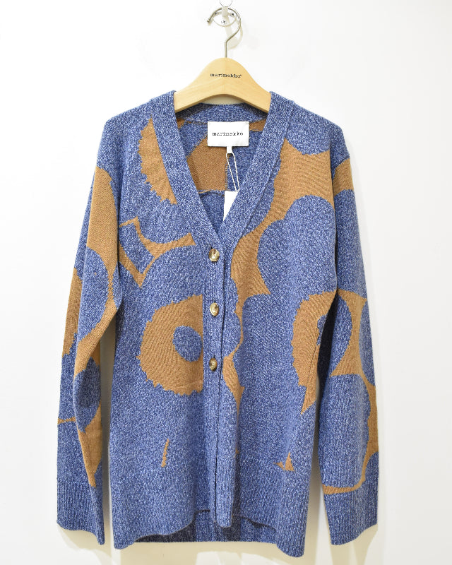 希少✨marimekko ウニッコ XL ピンク グレー 長袖カーディガン 希少✨marimekko ウニッコ XL ピンク グレー 長袖カーディガン