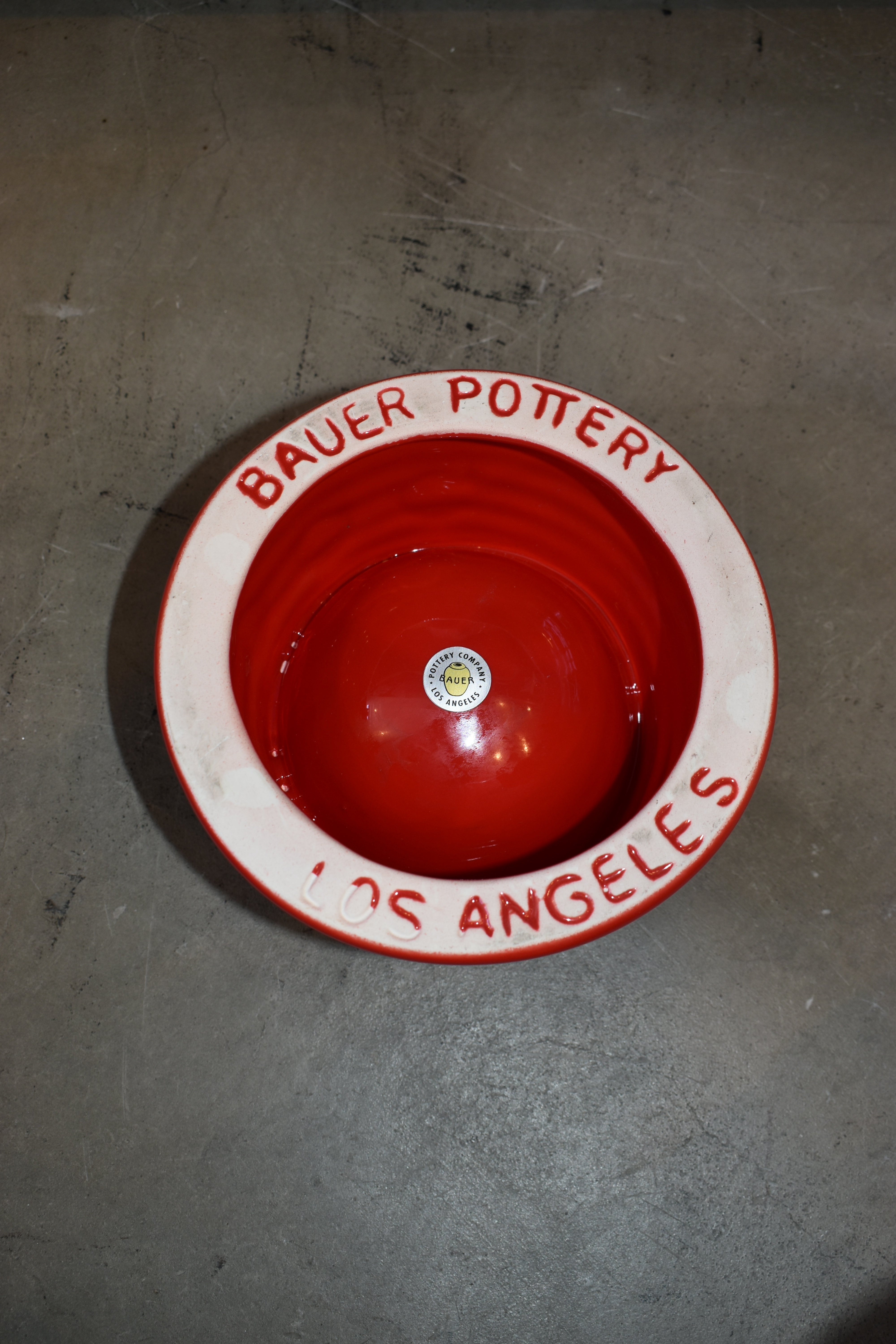 Bauer Pottery Ringware Dog Bowl Small【サラダボゥル】