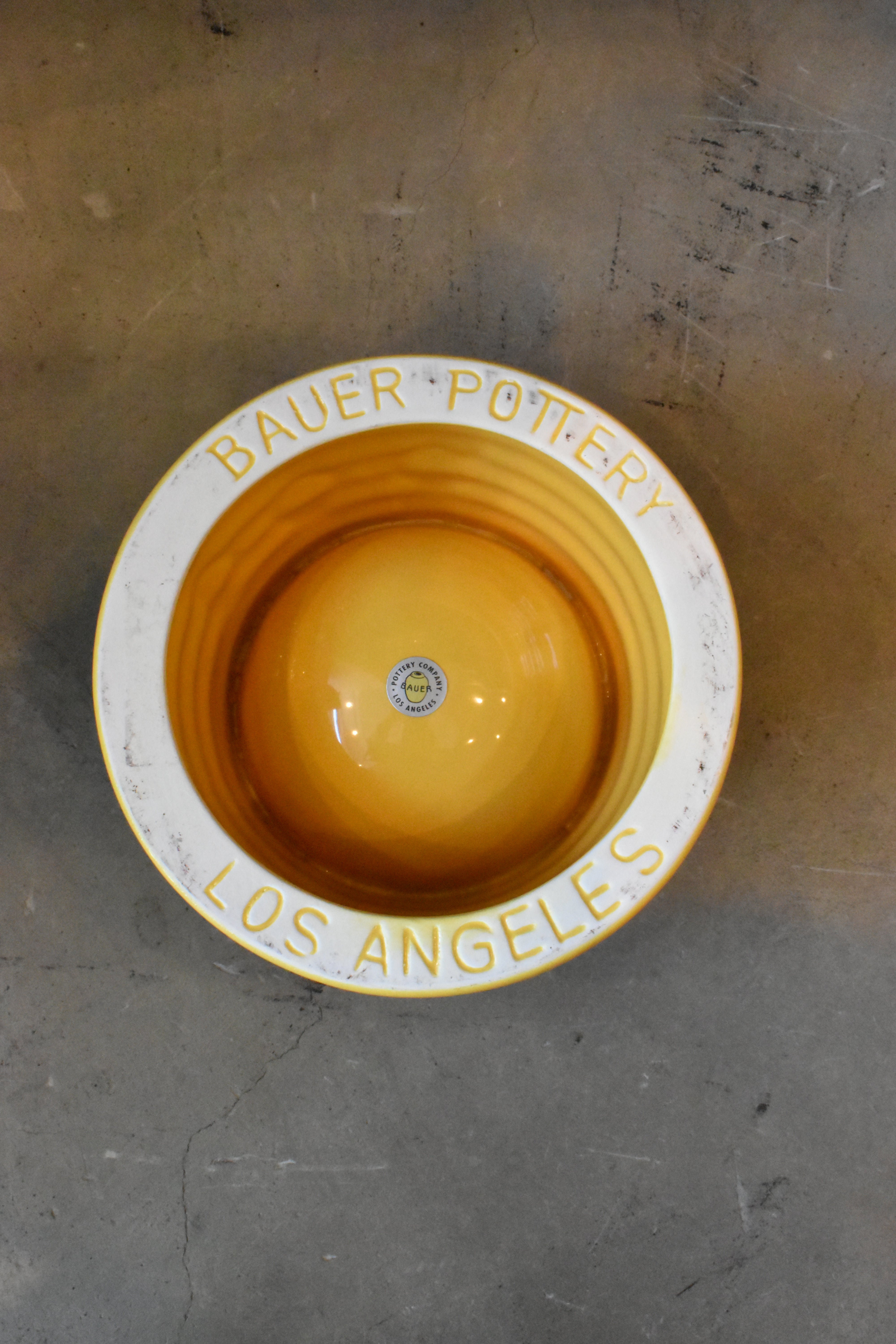 Bauer Pottery Ringware Dog Bowl Large【サラダボゥル】
