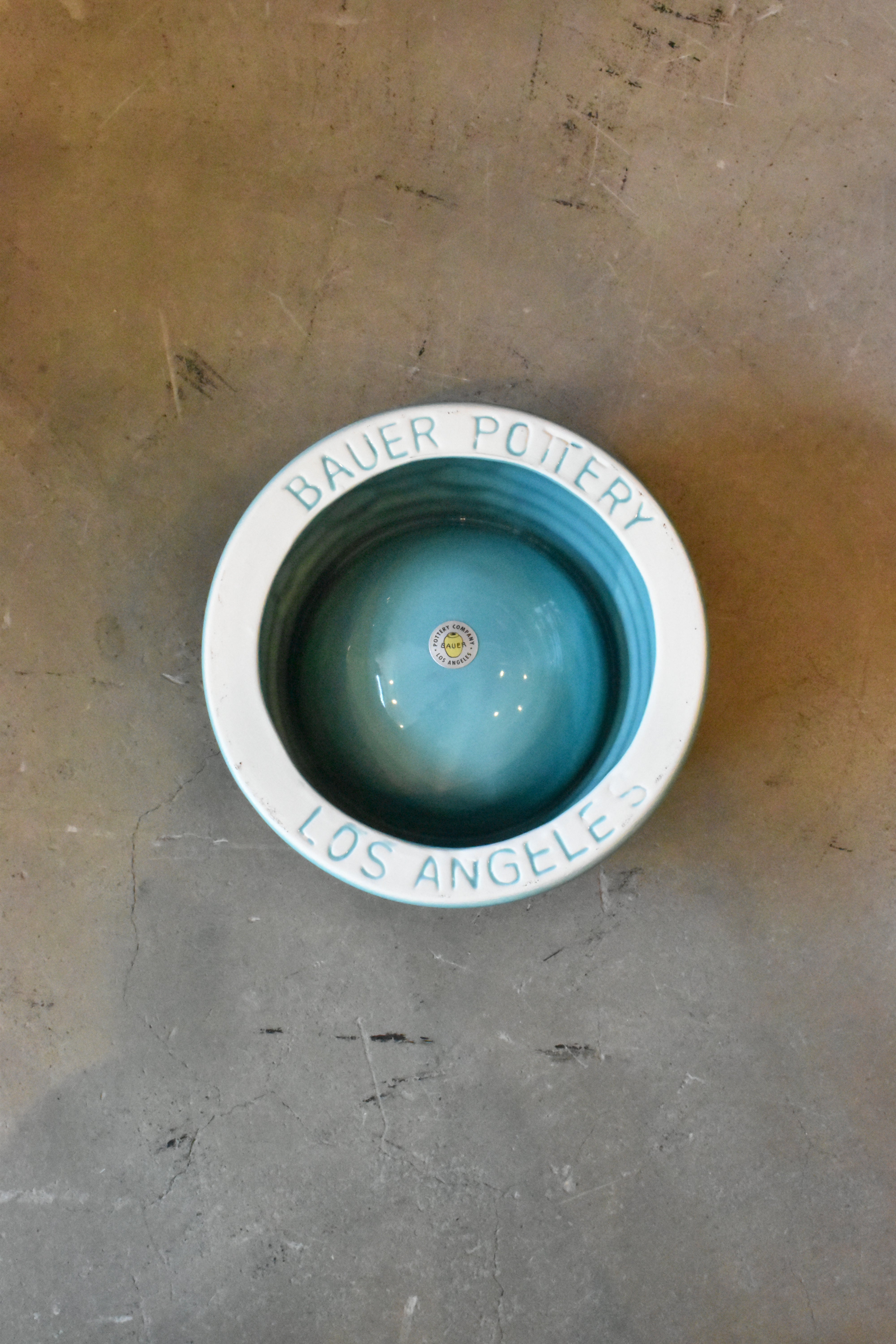 Bauer Pottery Ringware Dog Bowl Large【サラダボゥル】