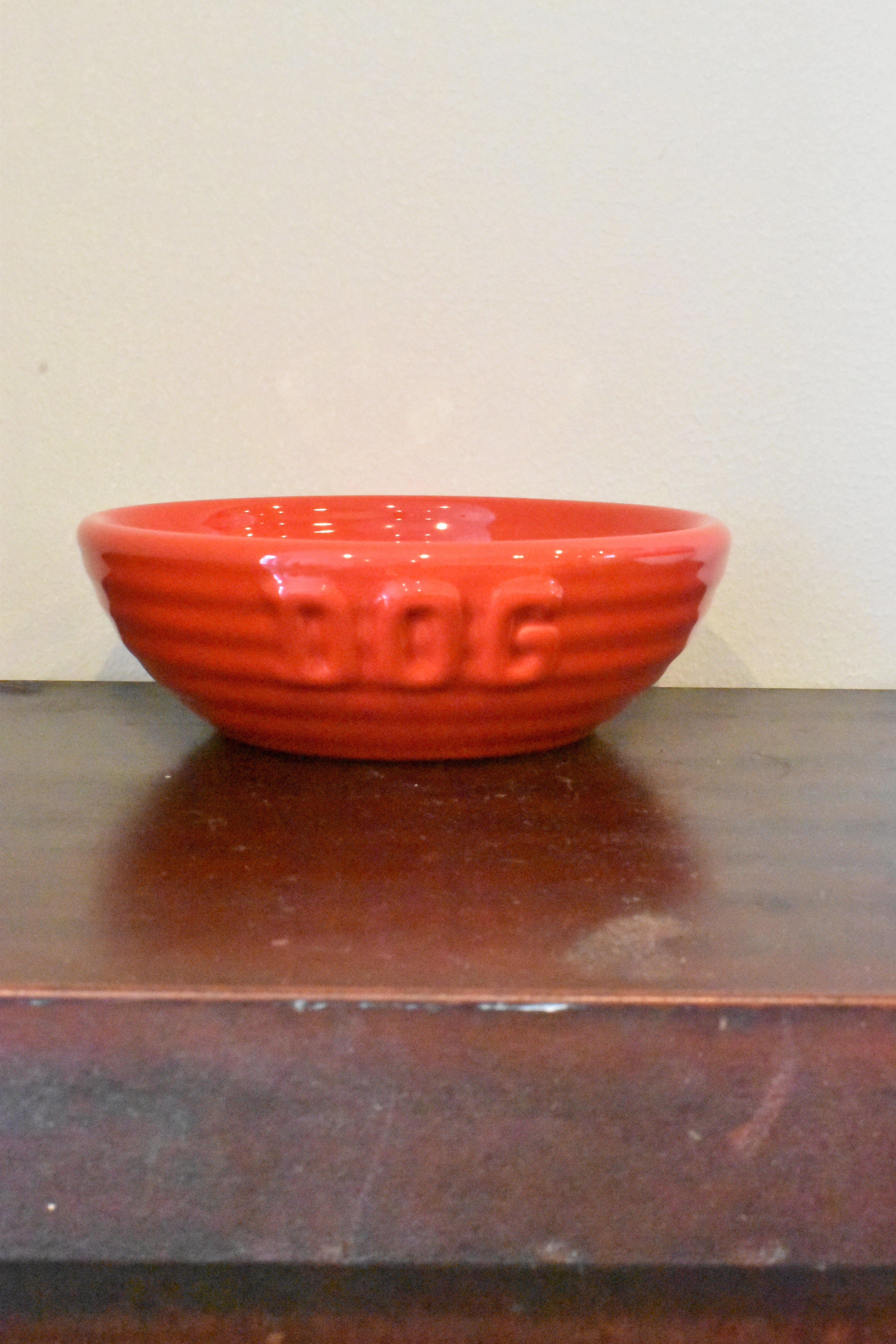 Bauer Pottery Monterey Dog Bowl【サラダボゥル】