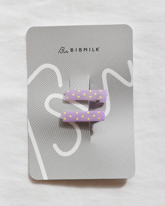 BIB MILK(ビブミルク) / FROST DOTS MINI CLIPS  2PCS パープル 【バーンストア】