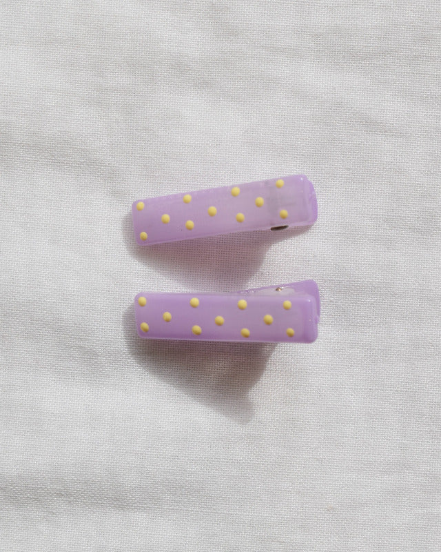 BIB MILK(ビブミルク) / FROST DOTS MINI CLIPS  2PCS パープル 【バーンストア】