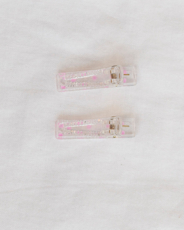 BIB MILK(ビブミルク) / FROST DOTS MINI CLIPS  2PCS クリアピンク 【バーンストア】