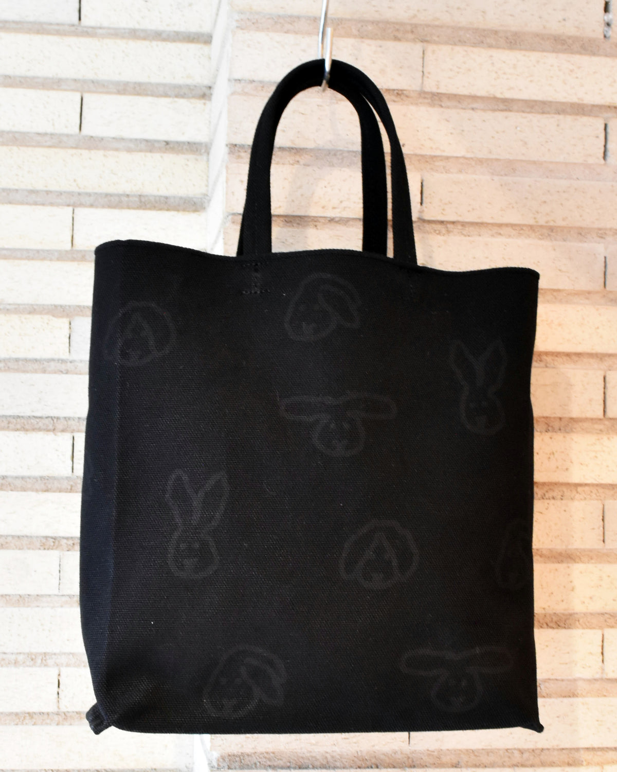 WARMGREY TAIL(ウォームグレーテール）/ BUNNY BUNNY SHOPPER BAG - BLACK【バーンストア】