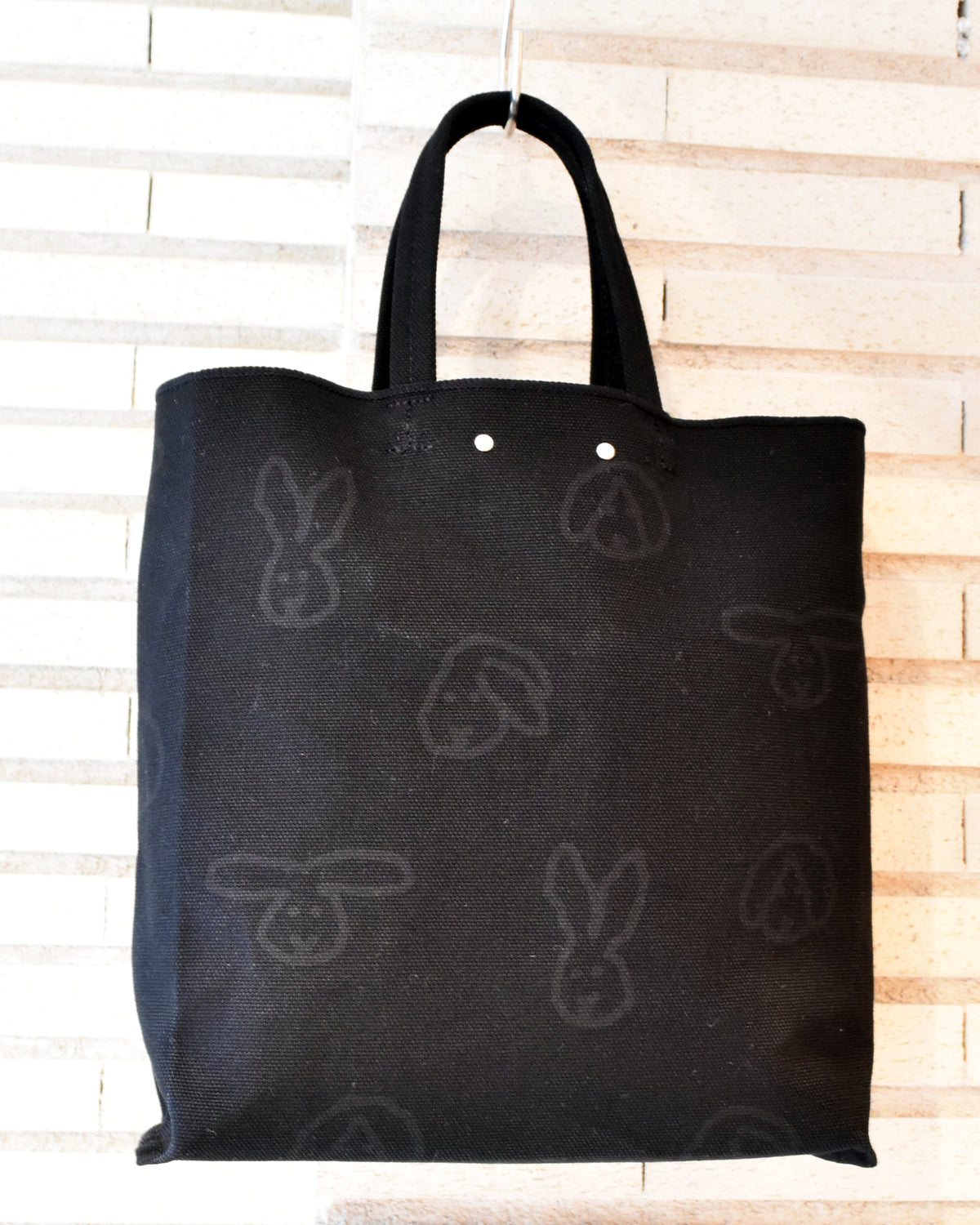 WARMGREY TAIL(ウォームグレーテール）/ BUNNY BUNNY SHOPPER BAG - BLACK【バーンストア】