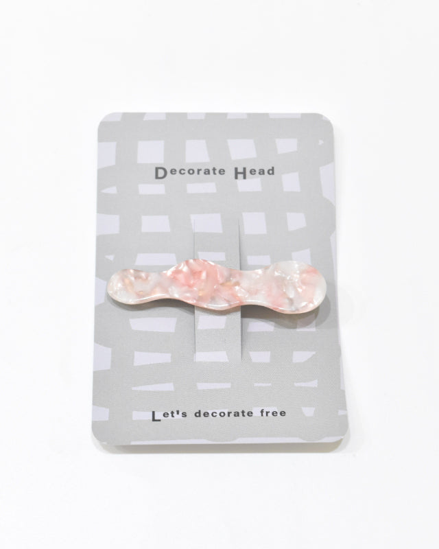 BIB MILK(ビブミルク) /  DECORATE HEAD CLOUD CLIP マーブルピンク【バーンストア】