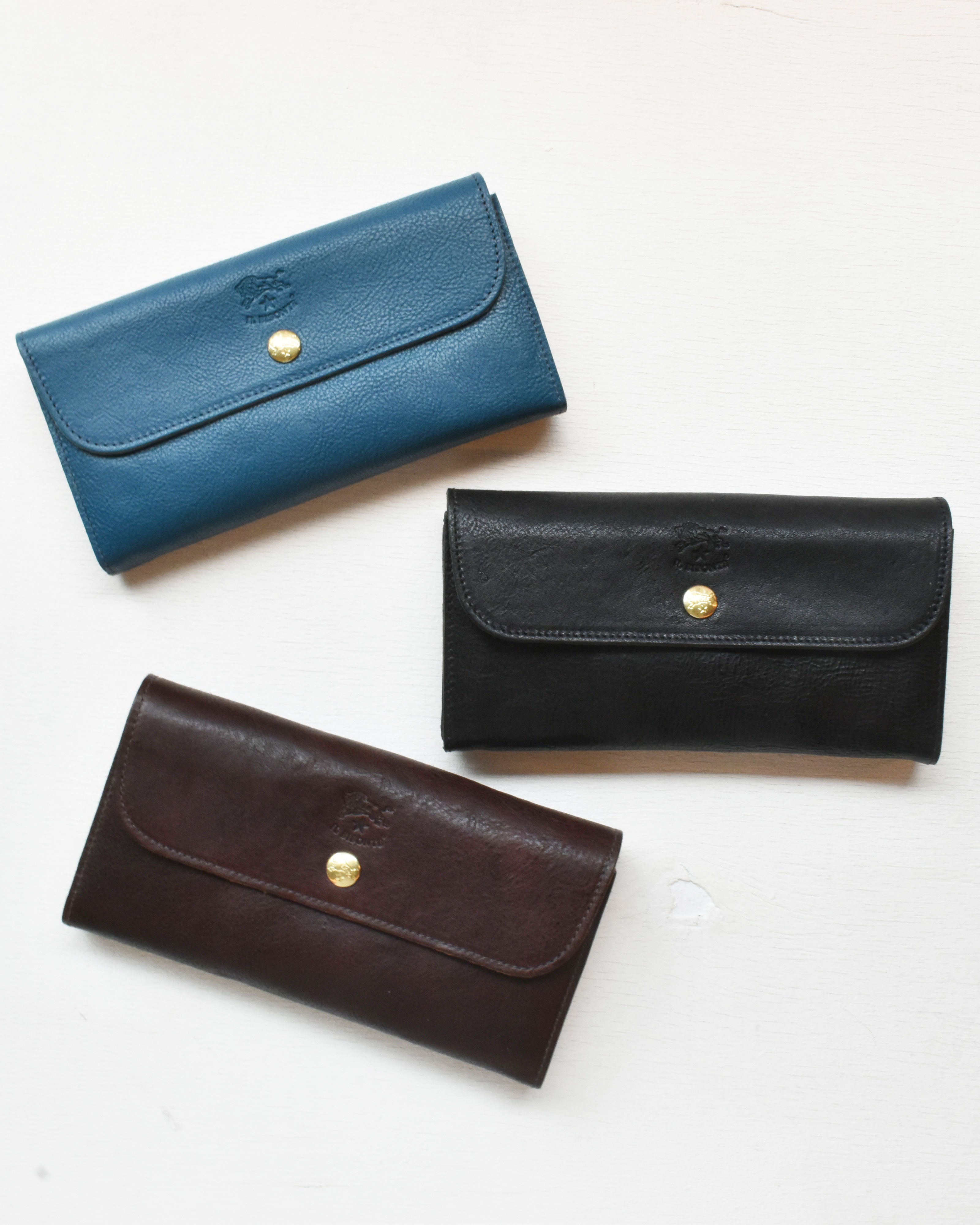 【イルビゾンテ】ヴィンテージ コンビネーションレザー ロングウォレット   54262305340