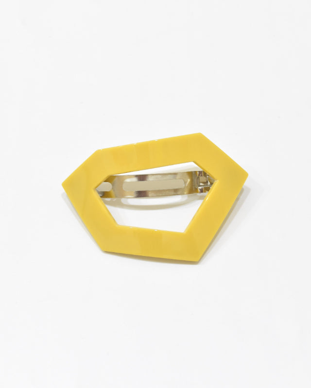 BIB MILK(ビブミルク) /  DECORATE HEAD HEXAGON BARRETTE　マスタード 【バーンストア】