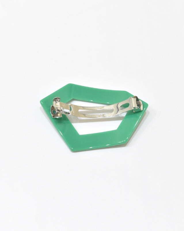 BIB MILK(ビブミルク) /  DECORATE HEAD HEXAGON BARRETTE　グリーン【バーンストア】