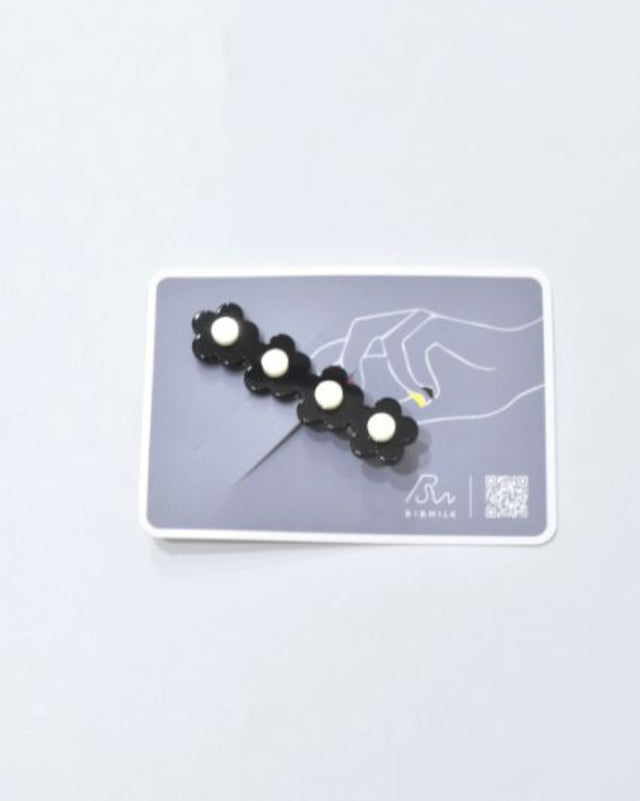 BIB MILK(ビブミルク) /  4MINI FLOWER CLIP ブラック 【バーンストア】