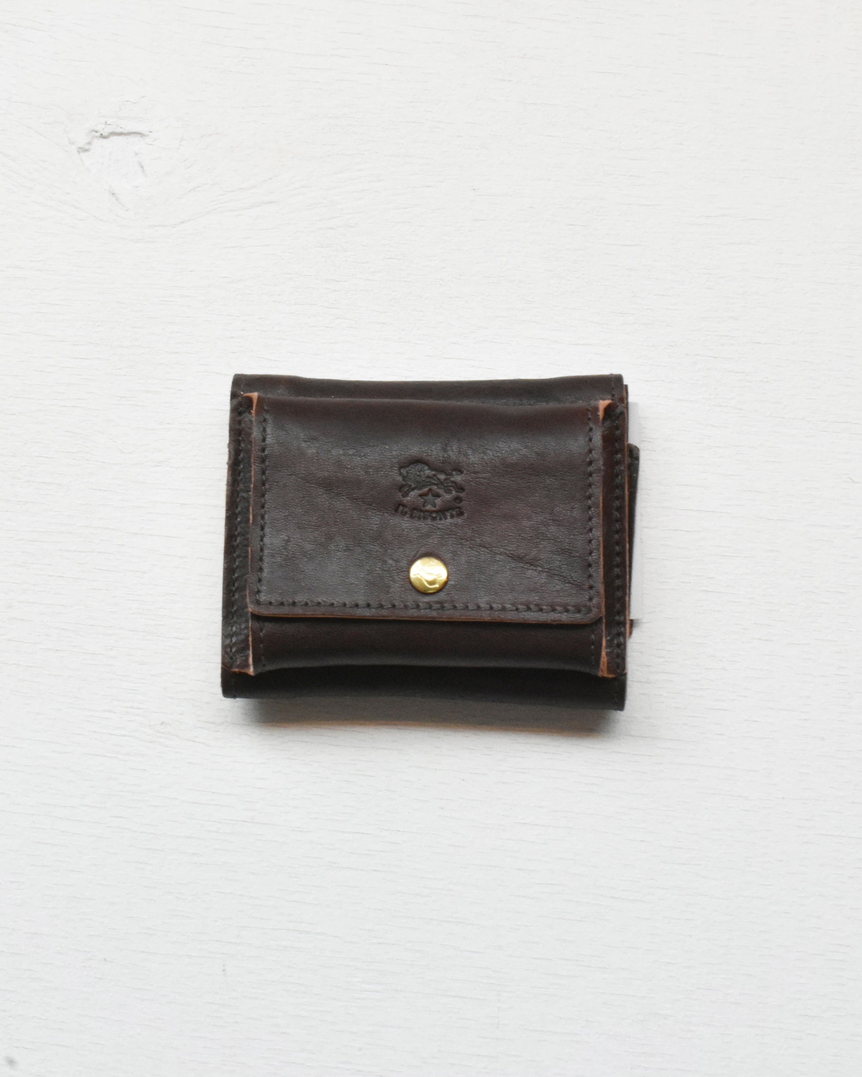 【イルビゾンテ】ヴィンテージ コンビネーションレザー トリフォルドウォレット  54262307341