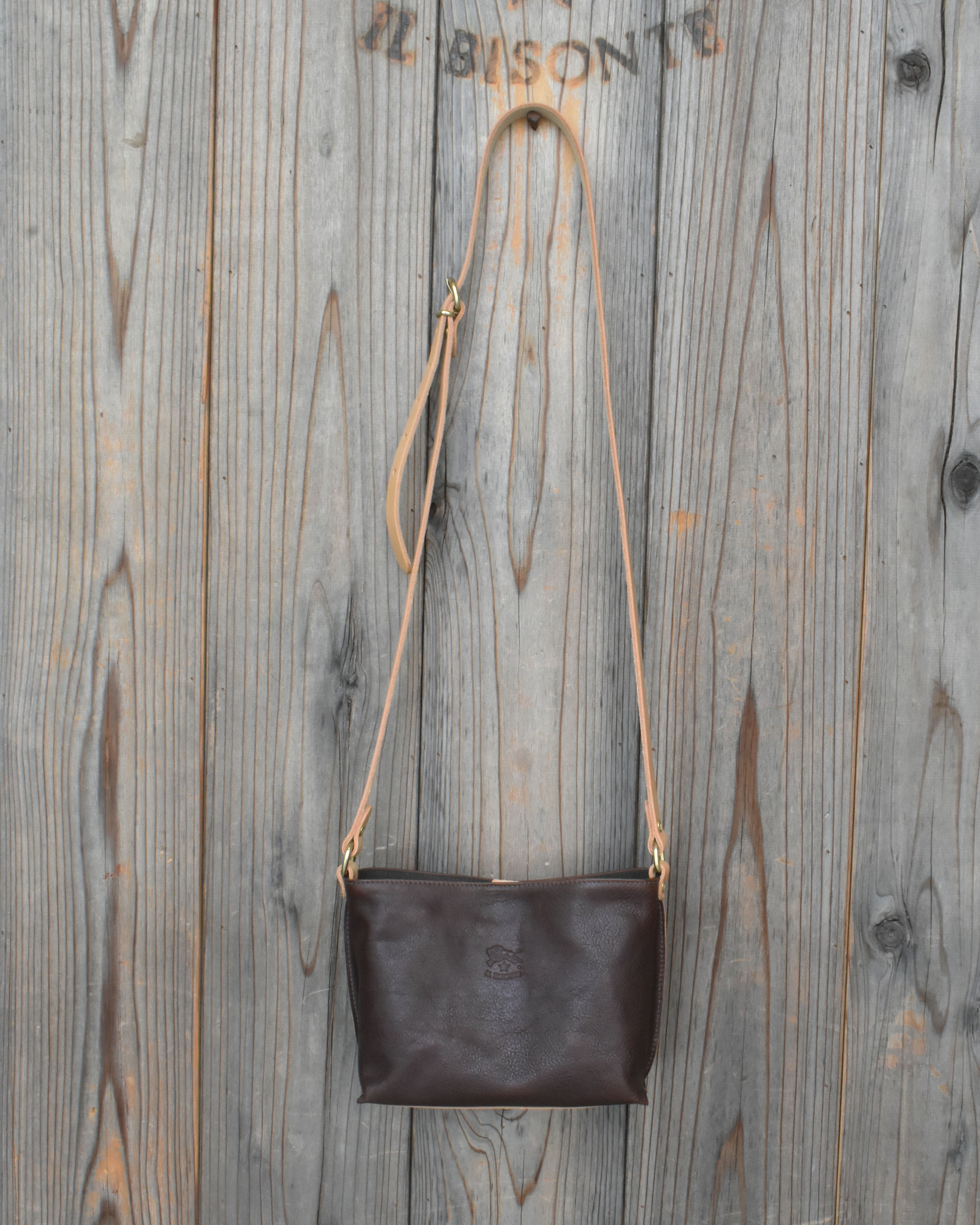 【イルビゾンテ】ヴィンテージ コンビネーションレザー クロスボディバッグ 54262303111