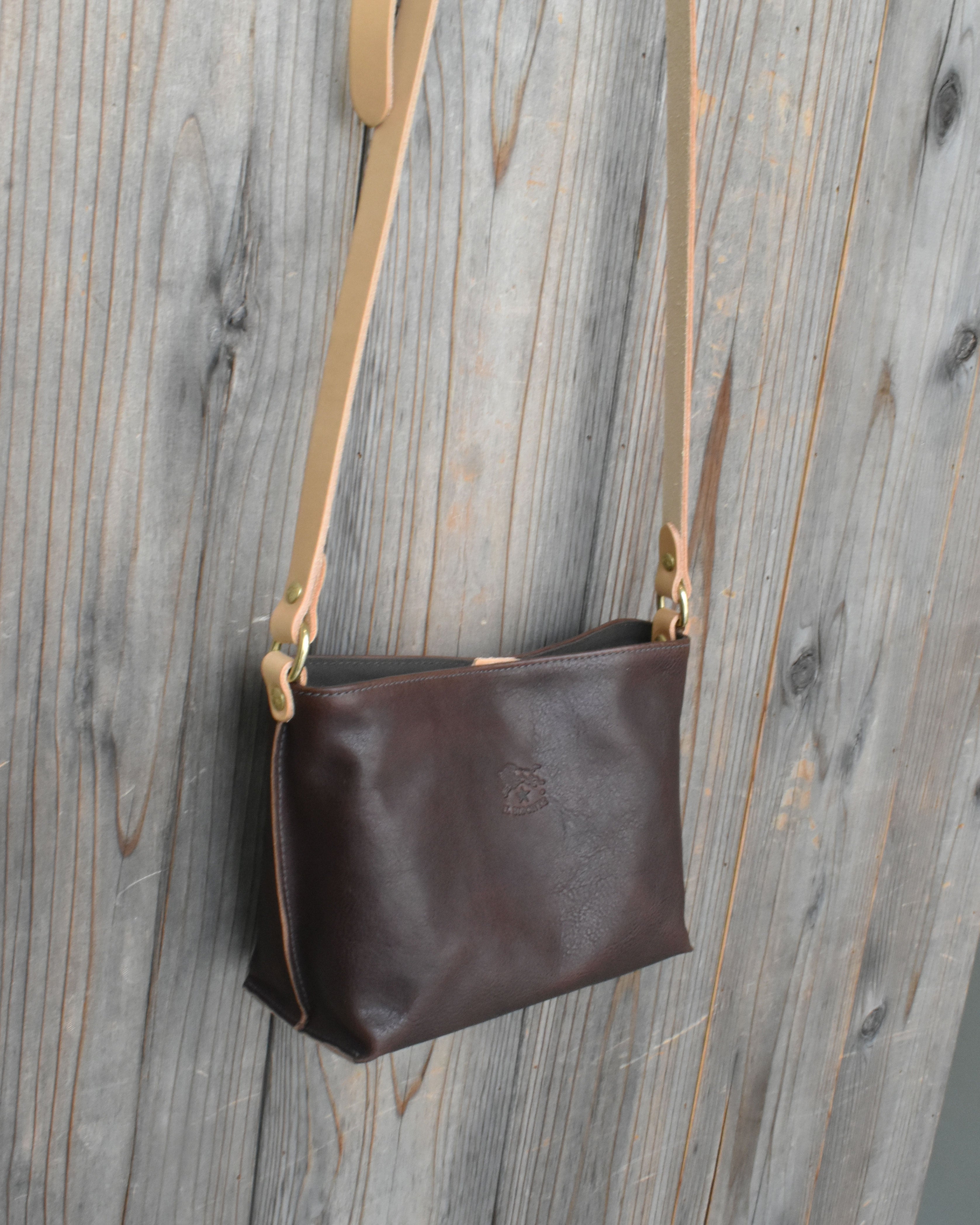 【イルビゾンテ】ヴィンテージ コンビネーションレザー クロスボディバッグ 54262303111