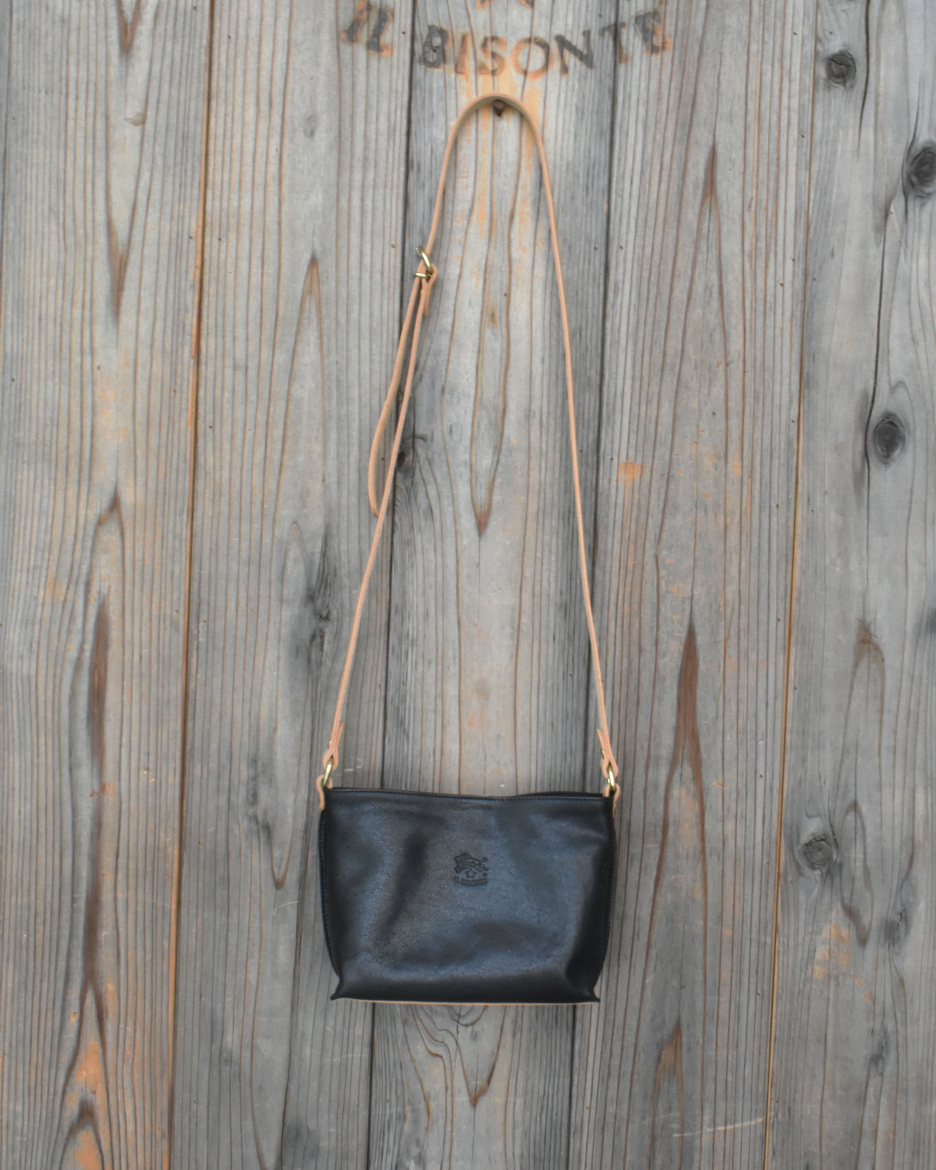 【イルビゾンテ】ヴィンテージ コンビネーションレザー クロスボディバッグ 54262303111