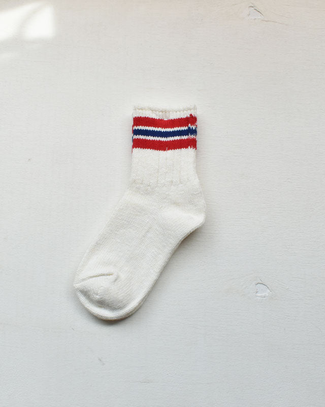 Planet-e(プラネット イー) / Slab Nep Three Line Socks  RED【バーンストア】