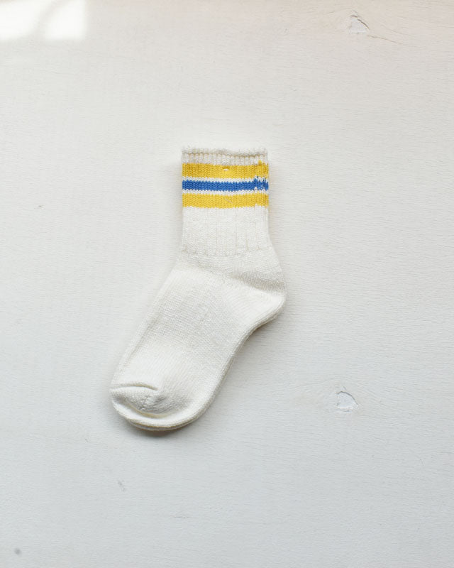 Planet-e(プラネット イー) / Slab Nep Three Line Socks  YELLOW【バーンストア】