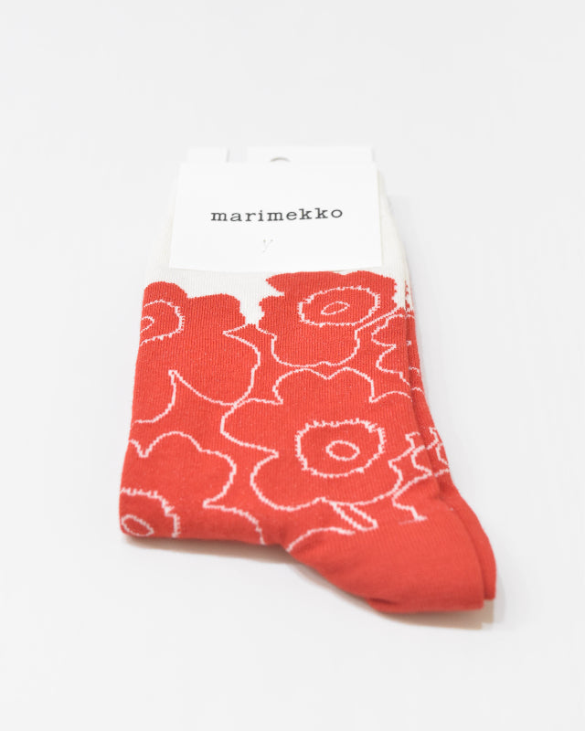 【マリメッコ】 Linjaus Piirto Unikko ソックス　52254194675