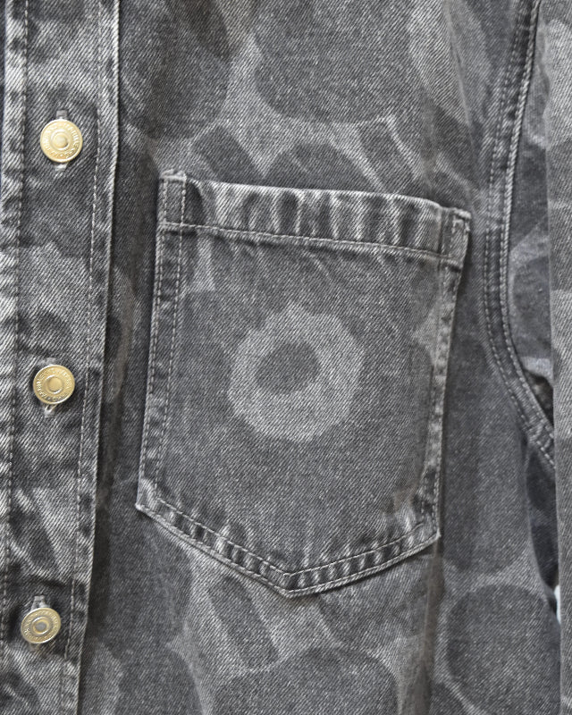 【マリメッコ】Maridenim Vaihe Unikko シャツ 　52259194460