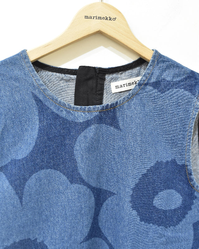 【マリメッコ】Maridenim Somasti Unikko ワンピース　52259194300