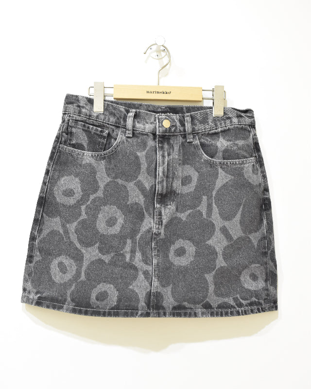 【マリメッコ】Maridenim Ruudut Unikko スカート　52259194745