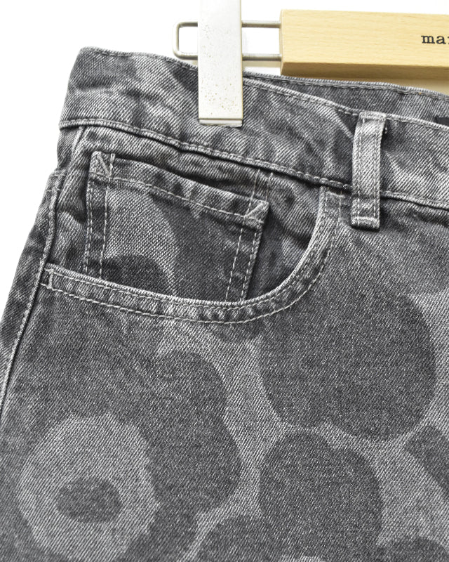 【マリメッコ】Maridenim Ruudut Unikko スカート　52259194745