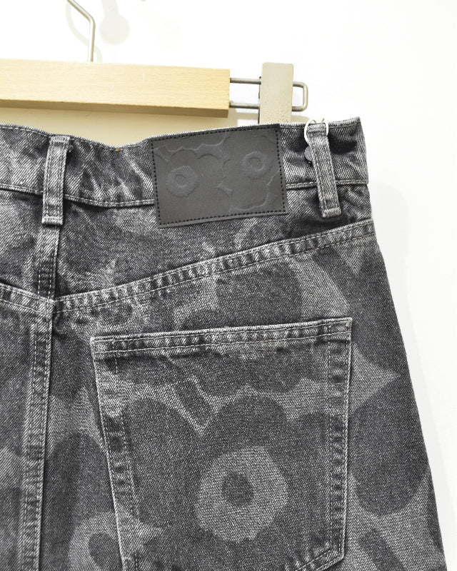 【マリメッコ】Maridenim Ruudut Unikko スカート　52259194745