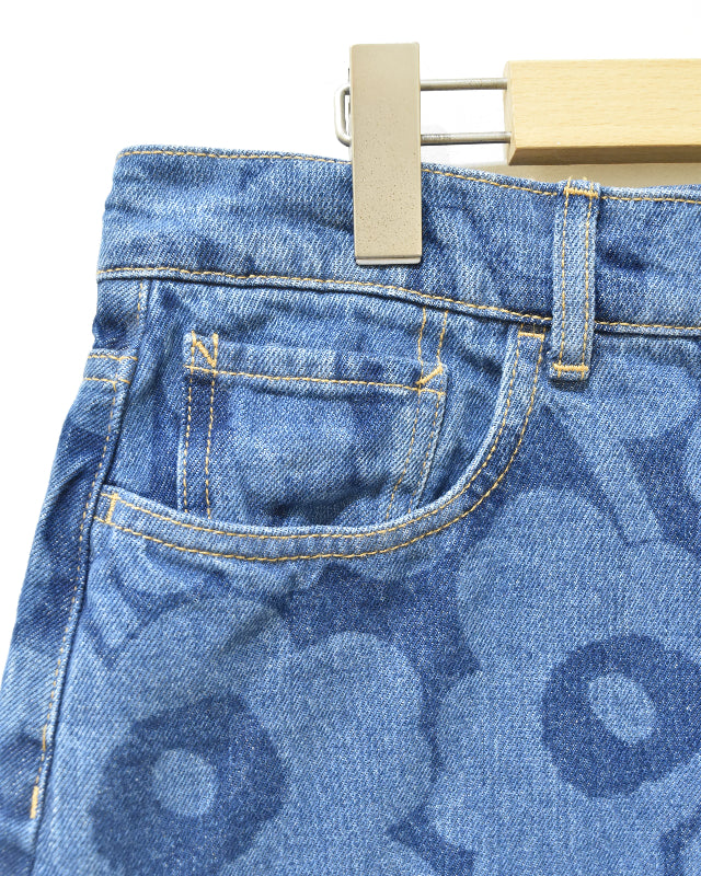 【マリメッコ】Maridenim Ruudut Unikko スカート 52259194746