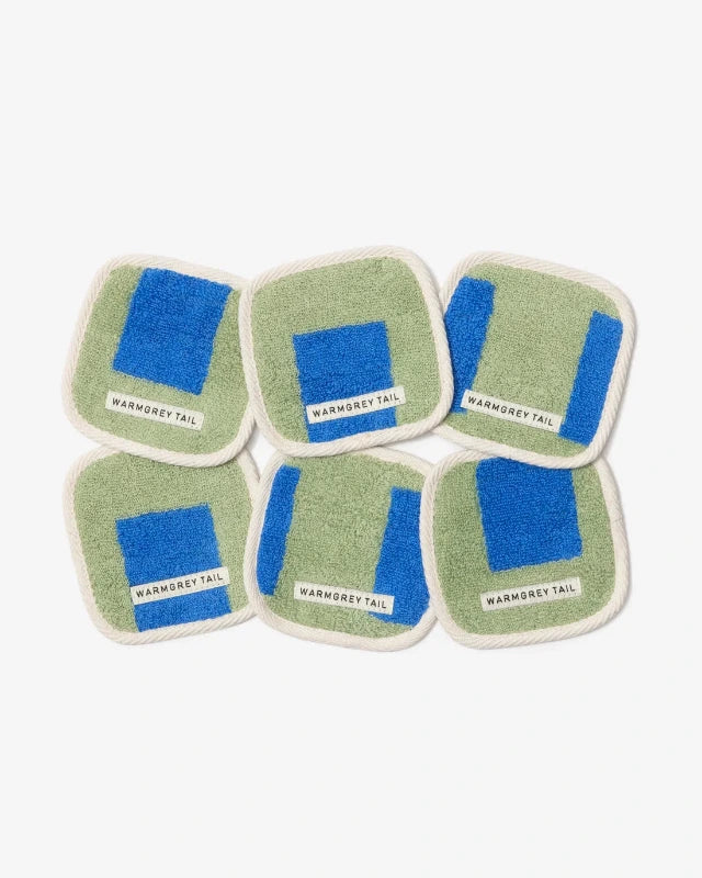 WARMGREY TAIL(ウォームグレーテール）/BUILDING TOWEL COASTER - BLUESKY コースター【バーンストア】