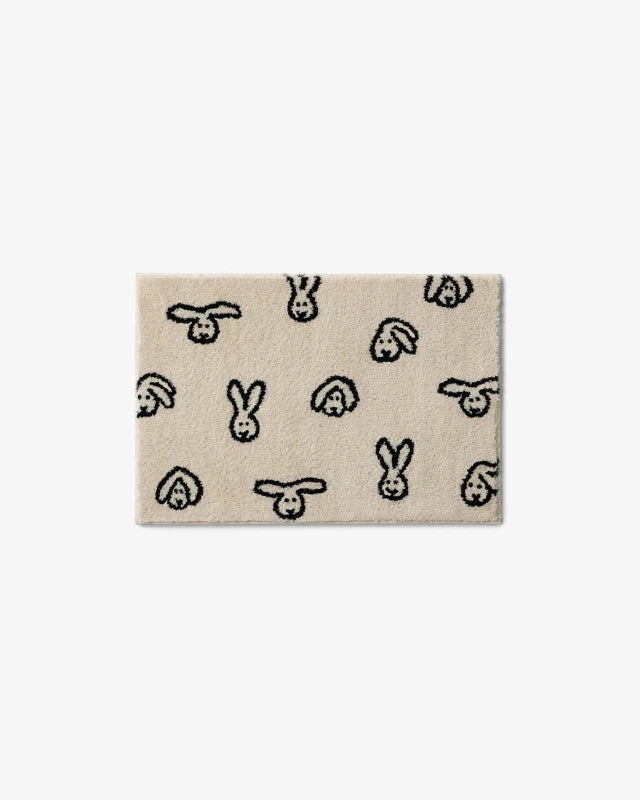 WARMGREY TAIL(ウォームグレーテール）/ BUNNY BUNNY DOORMAT - CREAM (65x45c)【バーンストア】