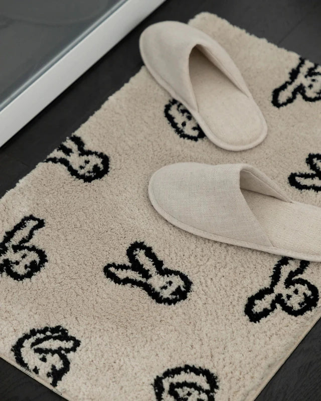 WARMGREY TAIL(ウォームグレーテール）/ BUNNY BUNNY DOORMAT - CREAM (65x45c)【バーンストア】